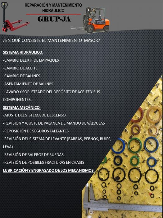 Reparación de patines hidráulicos